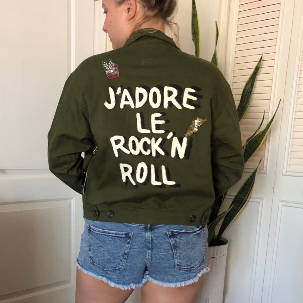 Forever 21 Rock & Roll Army Jacket NWT
